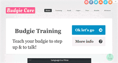 Desktop Screenshot of budgiecare.org